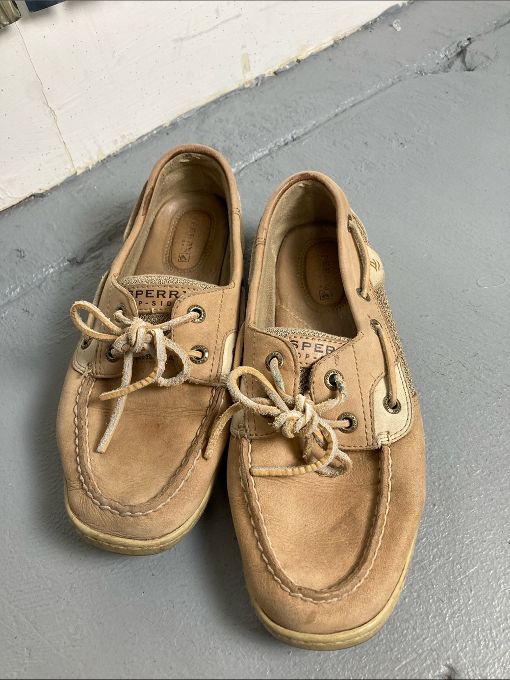 Sperry Men's Tan Suede/Tan Leather Boat Shoes